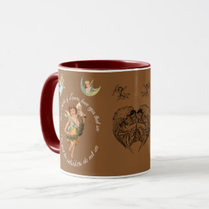 TAZA DE CAFE ÁNGELES Y CUPIDOS – DISEÑO DE QUERUBÍ