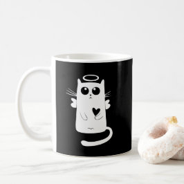 Taza De Café Angelic Kitty White