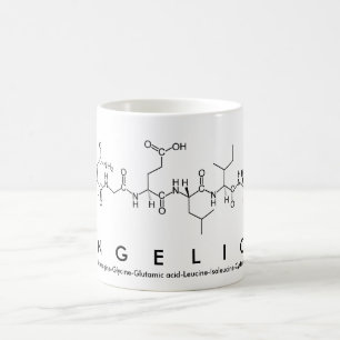 Taza De Café Angelica peptide nombre mug