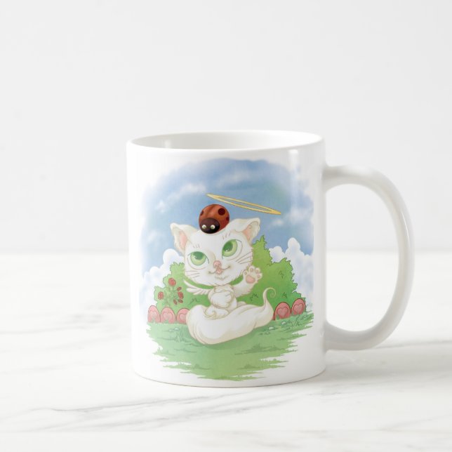 Taza De Café Angels Little Pets “Cat " (Derecha)