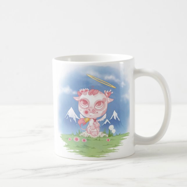 Taza De Café Angels Little Pets “Cow " (Derecha)
