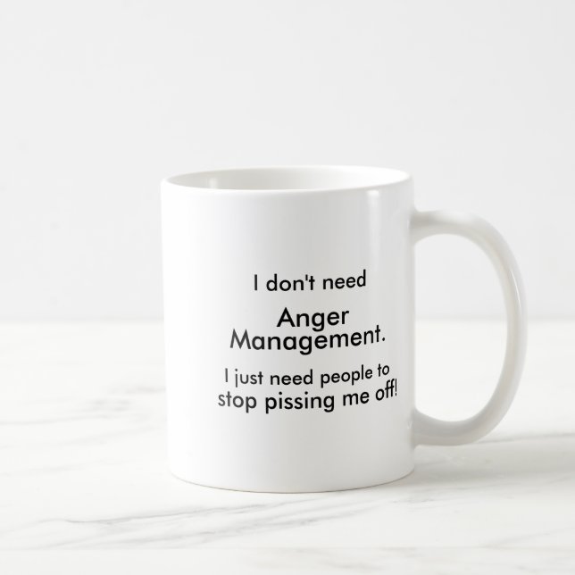 Taza De Café Anger Management  (Derecha)