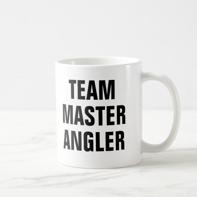 Taza De Café Angler maestro de equipo (Derecha)