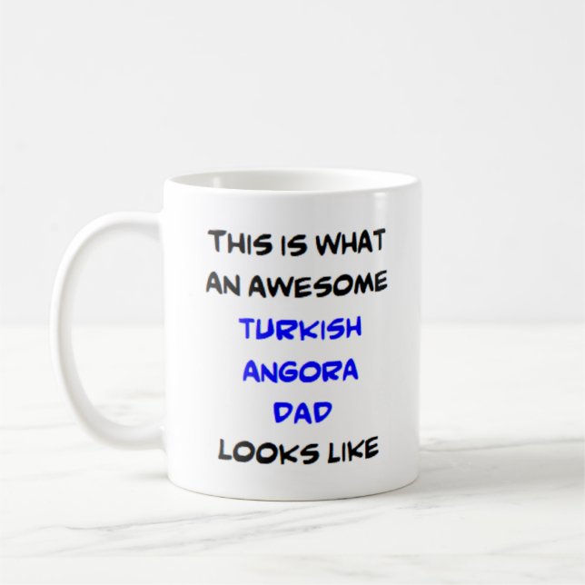 Taza De Café angora turca papá, genial (Izquierda)