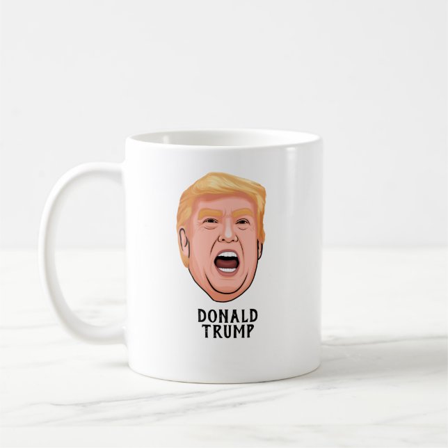 TAZA DE CAFÉ ANGRY DONALD TRUMP PERSONALIZADO (Izquierda)