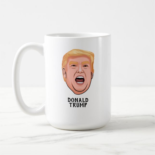 TAZA DE CAFÉ ANGRY DONALD TRUMP PERSONALIZADO (Izquierda)