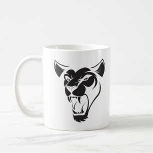 Taza De Café Angry Lion Face