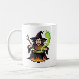 Taza De Café Angry Witch Halloween