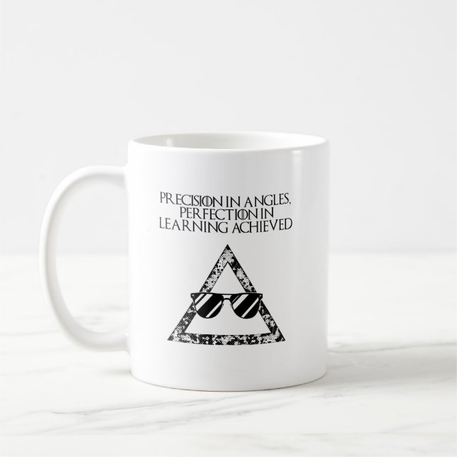 Taza De Café Ángulos de Precisión Perfección en el Aprendizaje  (Izquierda)