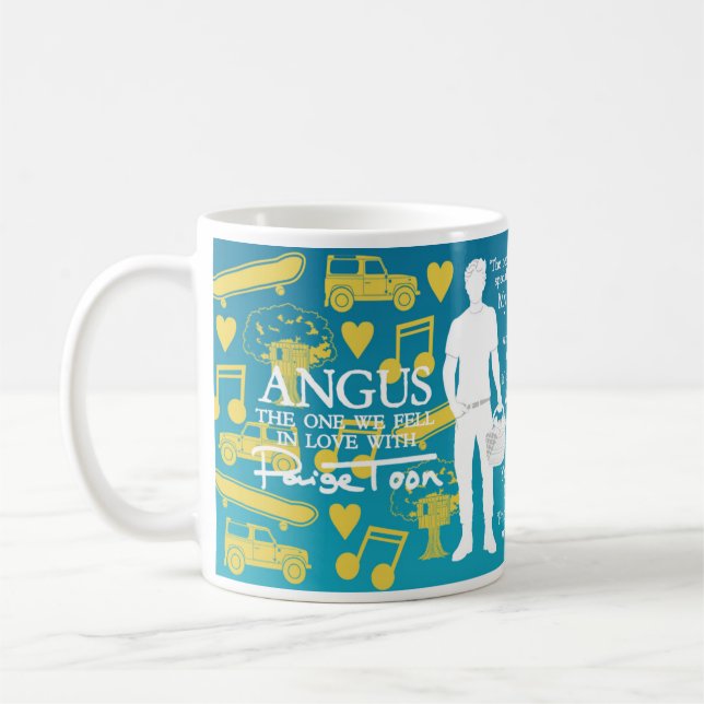 Taza De Café Angus - "El que nos enamoramos" Cita Mug (Izquierda)
