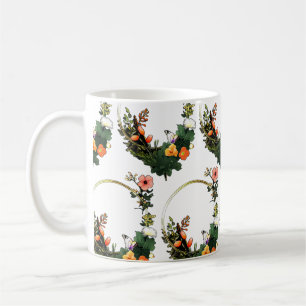 Taza De Café Anillo de flores