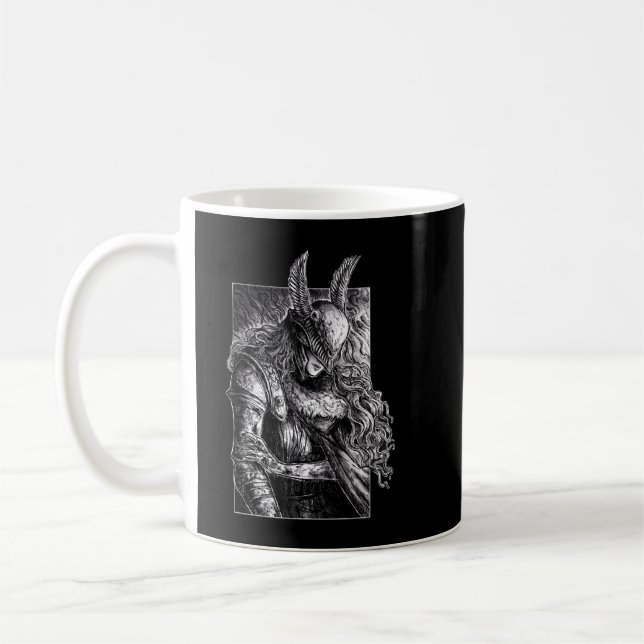Taza De Café Anillo Elden Malenia Blade de Miquella Sketch Esse (Izquierda)
