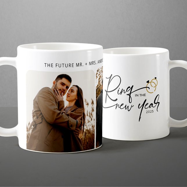 Taza De Café Anillo Mínimo en el Año Nuevo Compromiso Navidad (Subido por el creador)
