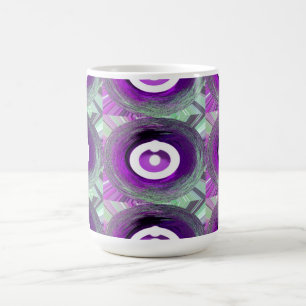 Taza De Café Anillos de la suerte arte afortunado