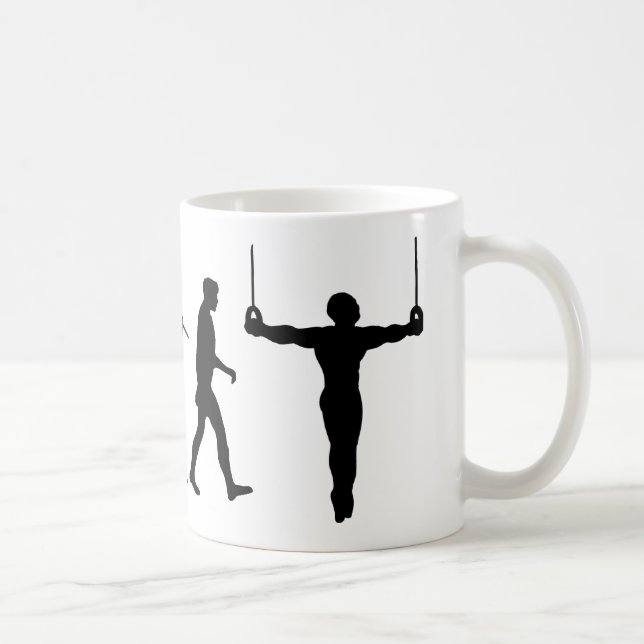 Taza De Café Anillos gimnásticos del gimnasta (Derecha)