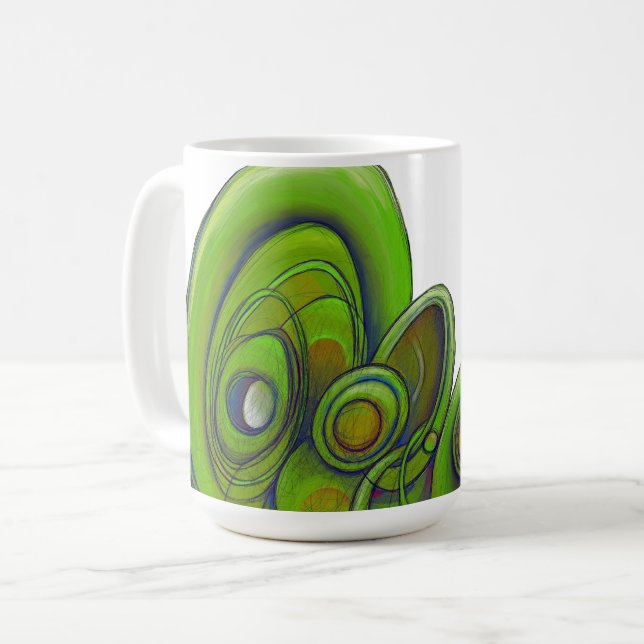 Taza De Café Anillos verdes (Anverso izquierdo)