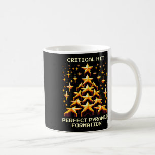 Taza De Café Animación de golpe crítico pixelado de pirámide 
