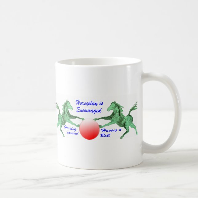 Taza De Café Animación del juego de caballos (Derecha)
