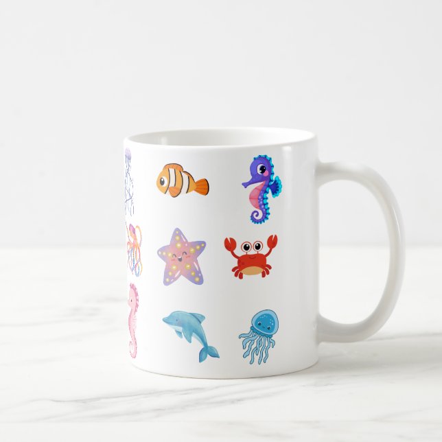 Taza De Café animaciones marinas (Derecha)