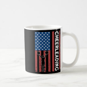 Taza De Café Animadora bandera de EE. UU. Porristas 