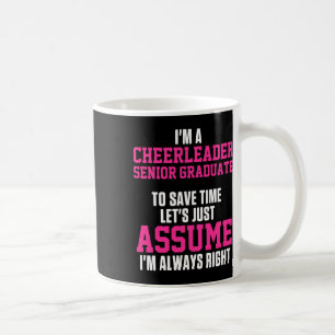 Taza De Café Animadora Cheerleading Aclamando Derecha Senior Gr