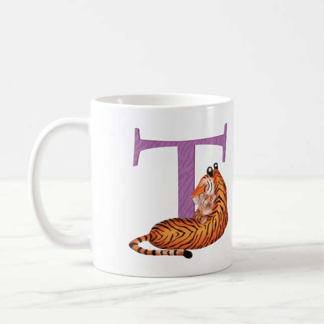 Taza De Café Animal ABC T es para tiger mug (Izquierda)