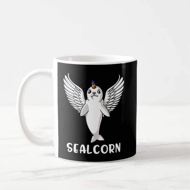 Taza De Café Animal ártico polar de Groenlandia de foca del (Izquierda)