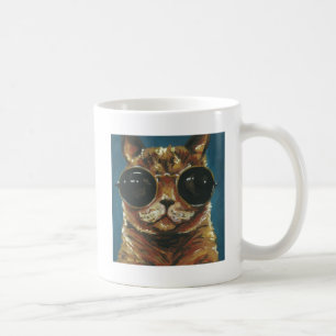 Taza De Café Animal de Dapper  Gatitos En Lentes De Sol