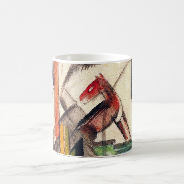 Taza De Café Animal de Franz Marc, arte del expresionismo vinta (Centro)