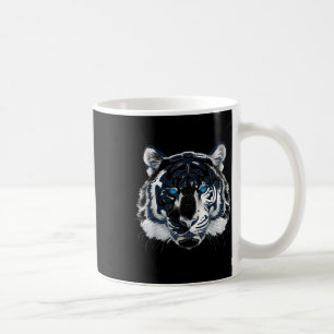 Taza De Café Animal de gato salvaje _1 con ojos azules de tigre