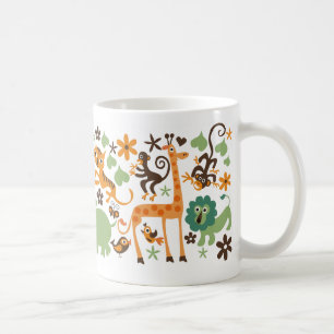 taza de café animal de la selva