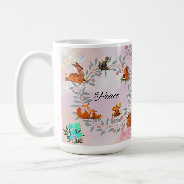 Taza De Café Animal de Peace Woodland (Izquierda)