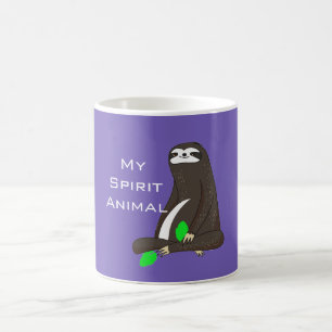 Taza De Café Animal del alcohol de la pereza
