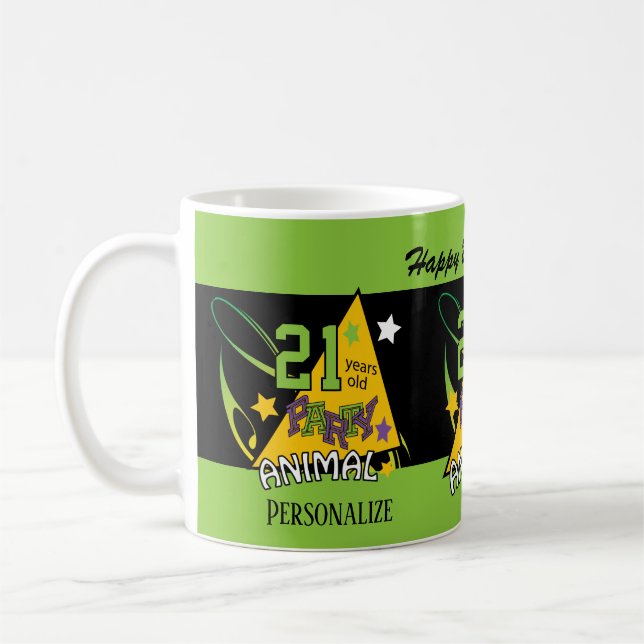 Taza De Café Animal Fiesta de hace 00 años (Izquierda)