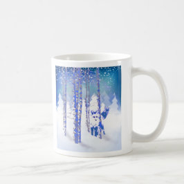 Taza De Café Animal Fox de Winter Snow Forest