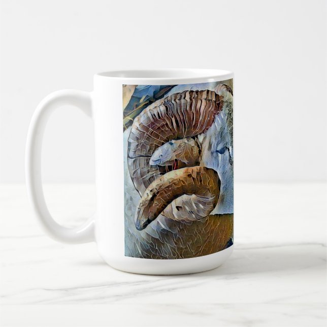 TAZA DE CAFÉ ANIMAL GRANJA DE OVEJAS RAM (Izquierda)
