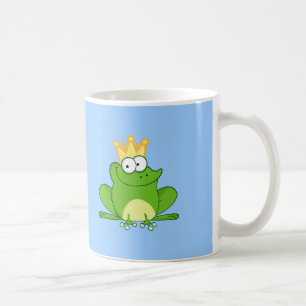 Taza De Café Animal lindo del dibujo animado de rey Frog Frogs