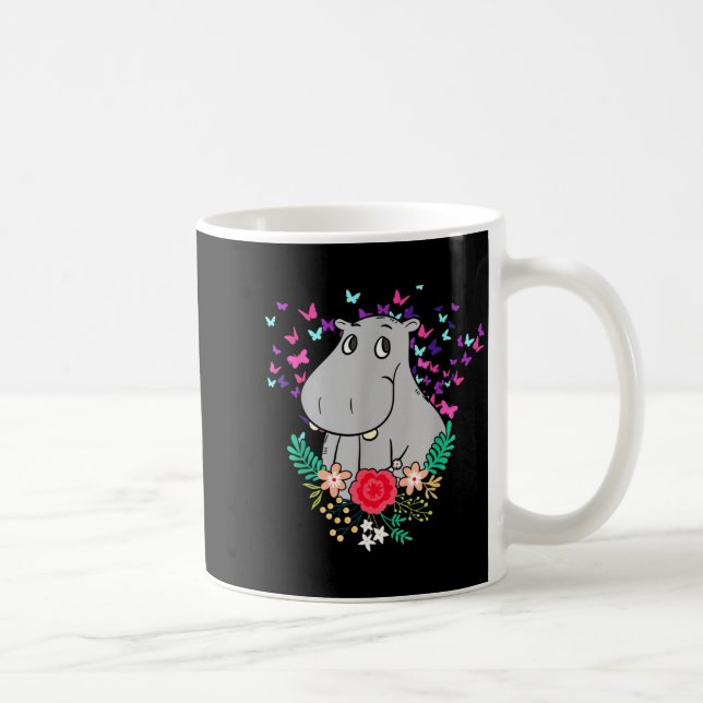 Taza De Café Animal Lover Butterfly Valentines Day Gift Flowers (Derecha)