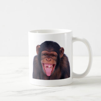 Taza De Café animal salvaje del mono del chimpancé fresco del