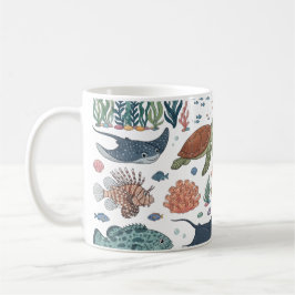 Taza De Café Animales Adorables del Océano