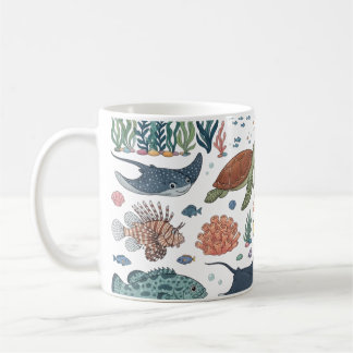 Taza De Café Animales Adorables del Océano