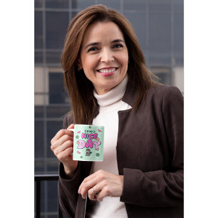 Taza De Café Animales amables y afirmaciones positivas Kawaii M