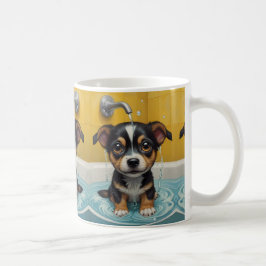 Taza De Café Animales amigos del baño en una bañera
