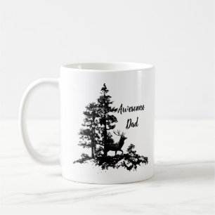 Taza De Café Animales blancos de venado negro