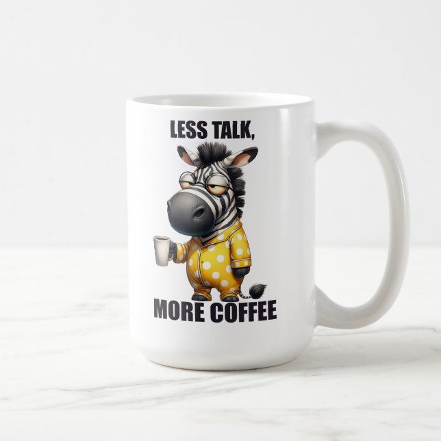 Taza De Café Animales/Café divertidos/cebra (Derecha)