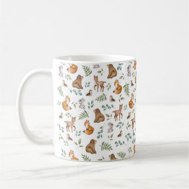 Taza De Café Animales caprichosos de bosque forestal