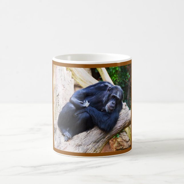 Taza De Café Animales chimpancés (Centro)