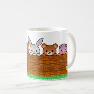 Taza De Café Animales curiosos jugando en el jardín