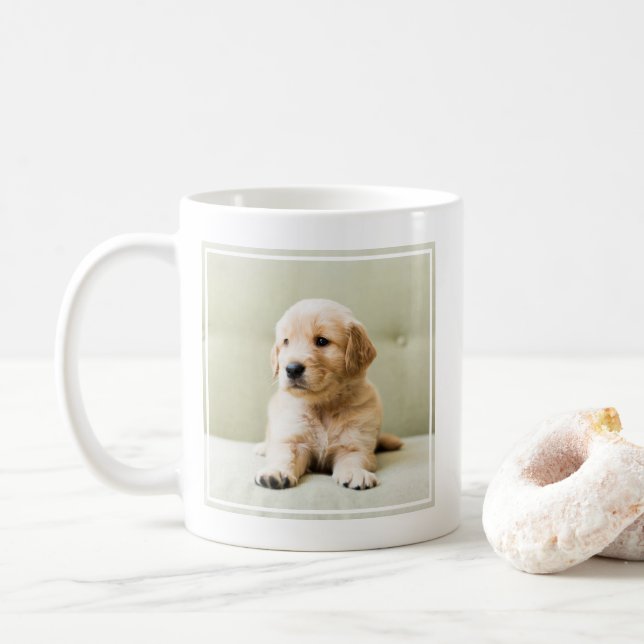 Taza De Café Animales de bebé más afectados | Cachorro de Golde (Con donut)