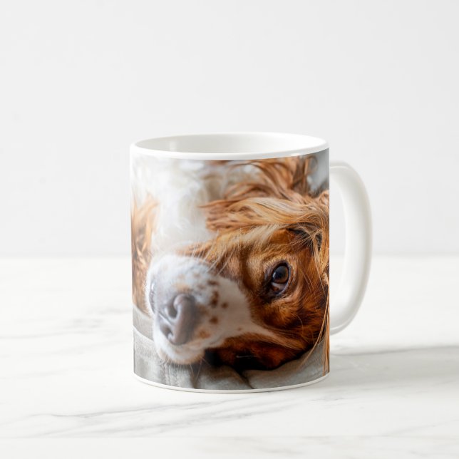 Taza De Café Animales de bebé más afectados | Cocker Spaniel (Anverso derecho)